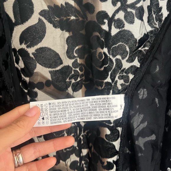 Forever 21 Black Lace Bohemian Poncho - Picture 3 of 6